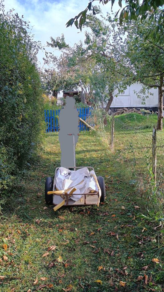 Handwagen Im Einsatz