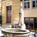 Der Geleitbrunnen in der Geleitstraße ist einer der historischen, von Maria Pawlowna gestifteten Brunnen Weimars