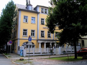 Das Hotel und Restaurant Alt-Weimar in der Prellerstraße