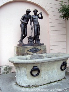 Der Ildefonsobrunnen am Roten Schloß in Weimar