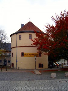 Der Kasseturm ist ein Relikt der alten Stadtbefestigung in Weimar